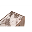 Modrest Nova Domus Bailey 2-Drawer Engineered Wood Nightstand in Walnut