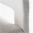 Modrest Drea Modern Fabric Upholstered Dining Chair in White