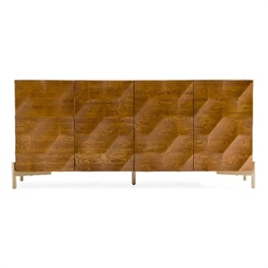 Modrest Killeen Modern Buffet in Gold and Walnut