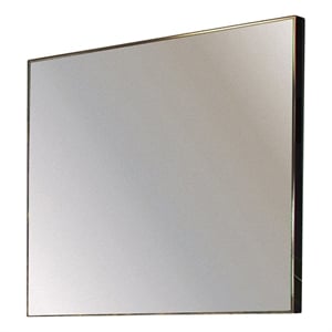 Modrest Jolene Modern Metal Frame Bedroom/Vanity Mirror in Gray