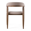 Cohen - Mid-Century Modern Tan Fabric + Walnut Dining Chair