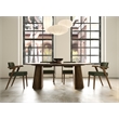 Sacks - Mid-Century Modern Green Fabric + Walnut Dining Chair