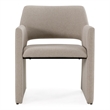 Lasara - Modern Beige Fabric Dining Chair