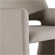 Lasara - Modern Beige Fabric Dining Chair