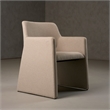 Lasara - Modern Beige Fabric Dining Chair