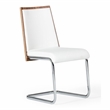 Morgan - Modern White & Walnut Dining Chair (Set of 2)