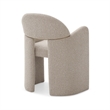 Ashley - Modern Beige Fabric + Brushed Brass Dining Chair