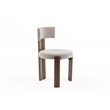 Sheridan - Mid-Century Modern Gray Fabric + Walnut Dining Chair
