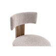 Sheridan - Mid-Century Modern Gray Fabric + Walnut Dining Chair