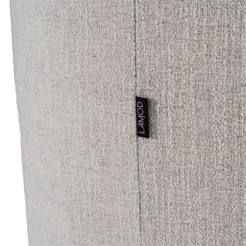 Correa - Modern Light Gray Fabric Swivel Dining Chair