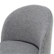 Correa - Modern Gray Fabric Swivel Dining Chair