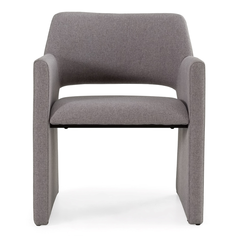 Lasara - Modern Gray Fabric Dining Chair
