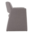 Lasara - Modern Gray Fabric Dining Chair