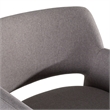 Lasara - Modern Gray Fabric Dining Chair