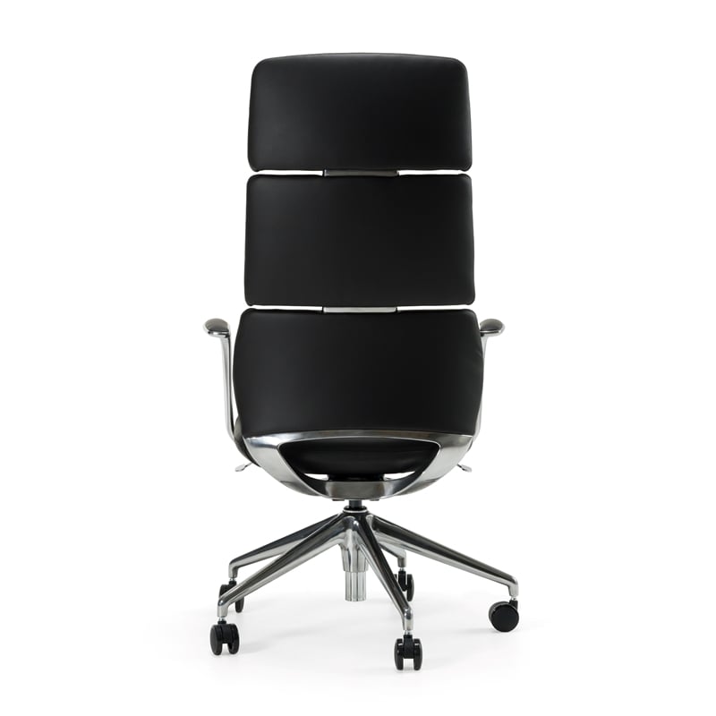 Clyne - Modern Black Vegan Leather Executive Office Chair
