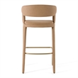 Faerron - Modern Tan Leatherette Bar Chair