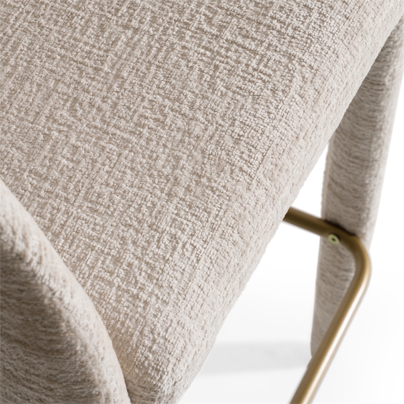 Faerron - Modern Ivory Beige Counter Chair