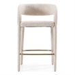 Faerron - Modern Ivory Beige Counter Chair