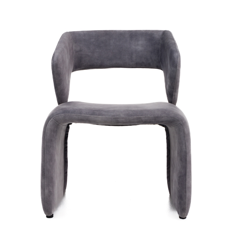 Linus Modern Light Gray Accent Chair