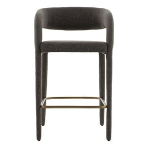 Faerron - Modern Gray Fabric Counter Chair