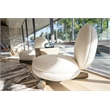 Minto - Contemporary Off White Fabric Accent Chair