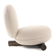 Minto - Contemporary Off White Fabric Accent Chair