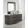 Enzo Italian Modern Gray Oak Mirror