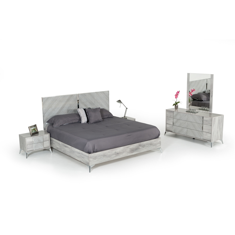 Alexa Italian Modern Gray Dresser