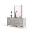 Alexa Italian Modern Gray Dresser