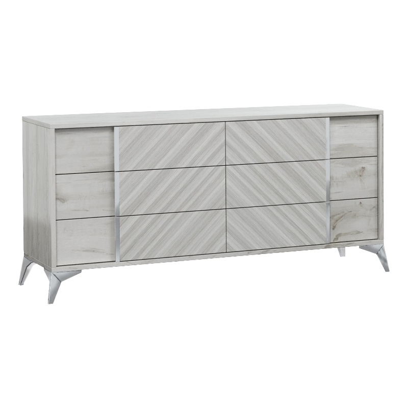 Alexa Italian Modern Gray Dresser