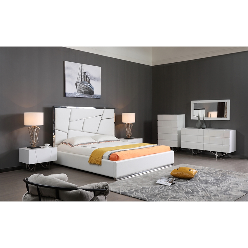 Chrysler Modern White High Gloss Dresser
