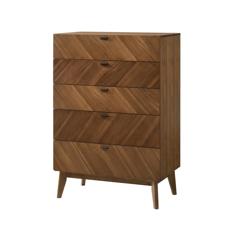 Kamela- Modern Walnut Chest