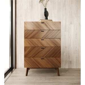 Kamela- Modern Walnut Chest