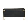 Rothsay - Modern Wenge & Gold Dresser
