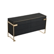 Rothsay - Modern Wenge & Gold Dresser