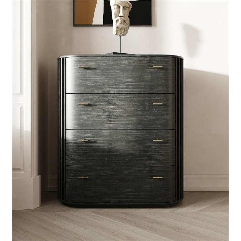Fields - Modern Black Acacia Chest