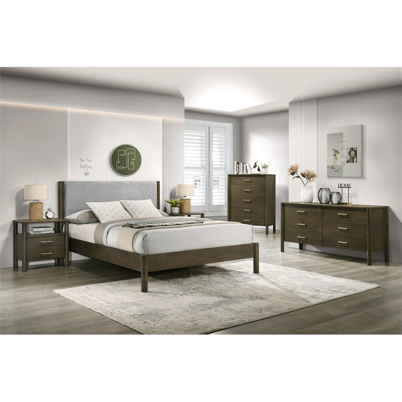 Carolina - Modern Wenge 5-drawer vertical Chest