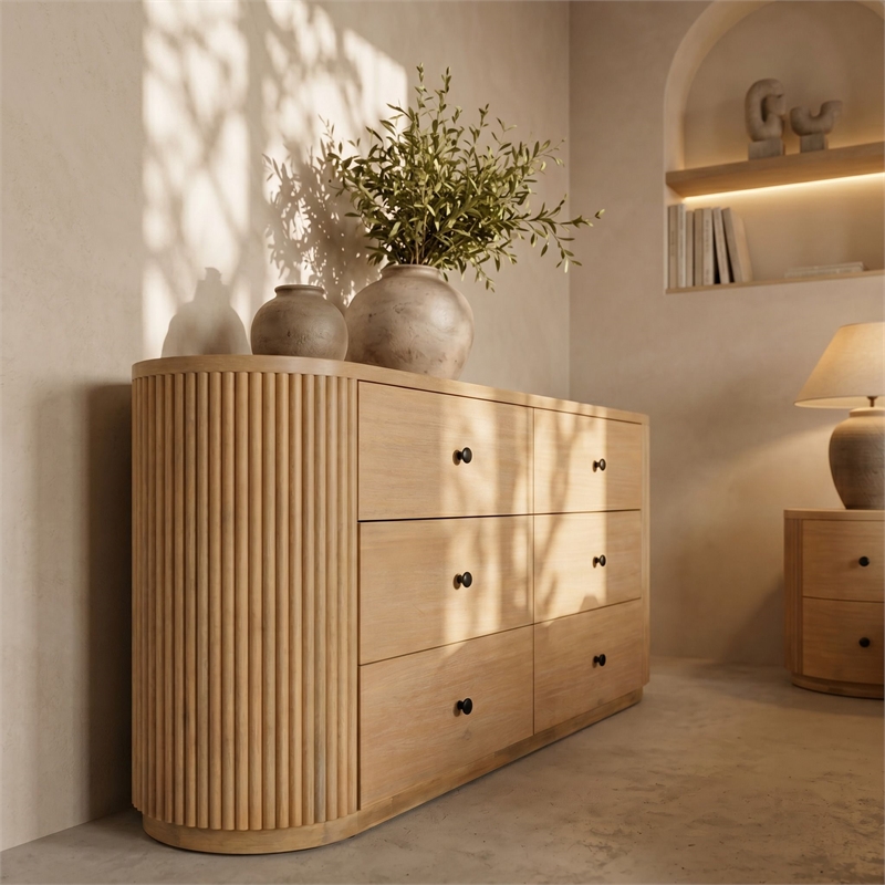 Jacobson - Modern Natural Acacia Dresser