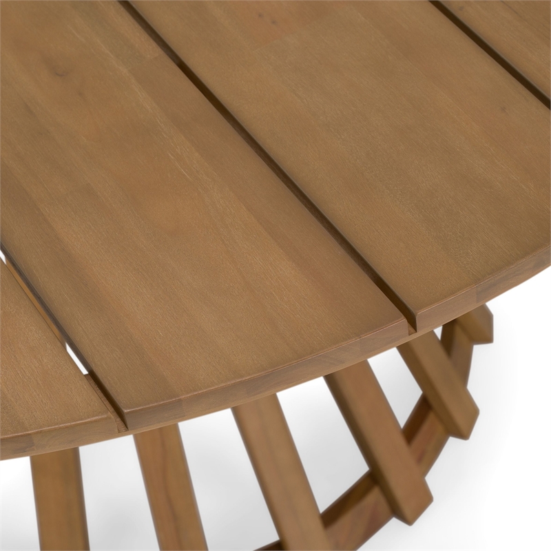 Sintra - Outdoor Grey + Eucalyptus Round Dining Table Set