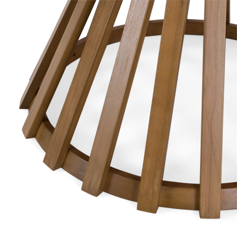 Sintra - Outdoor Grey + Eucalyptus Round Dining Table Set