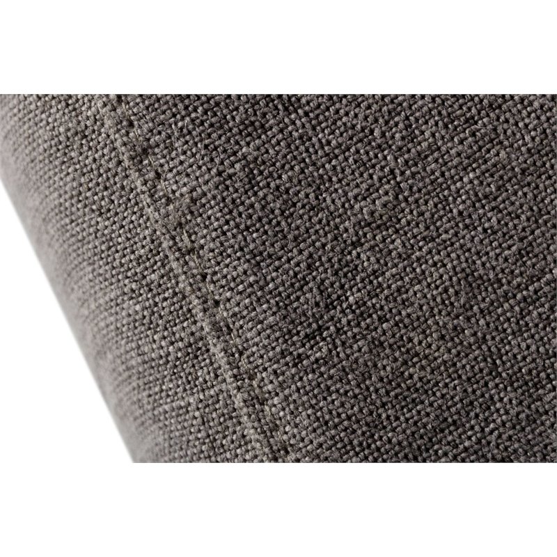 Divani Casa Corina Modern Fabric & Solid Wood Upholstered Sofa in Gray/Walnut