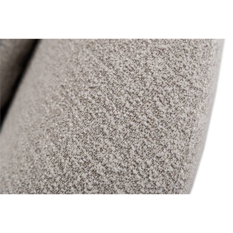 Divani Casa Alba Modern Fabric Accent Chair with Tray in Gray/Black