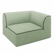 Divani Casa Polo 5-Piece Modern Fabric & Wood Sectional Sofa in Multi-Color