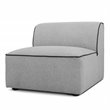 Divani Casa Polo 5-Piece Modern Fabric & Wood Sectional Sofa in Multi-Color