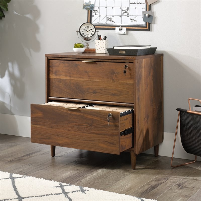 Homesphere Furniture Engineered Wood Lateral File Cabinet in Grand Walnut