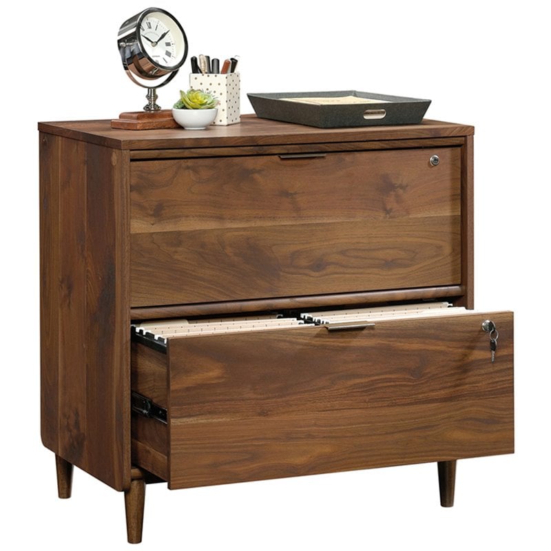 Homesphere Furniture Engineered Wood Lateral File Cabinet in Grand Walnut