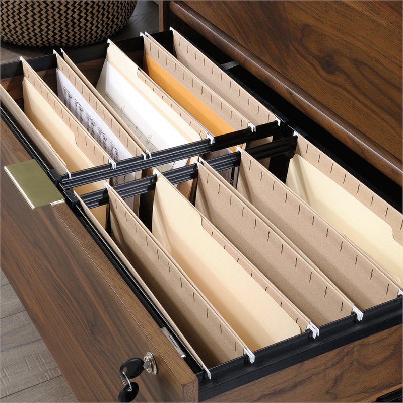 Homesphere Furniture Engineered Wood Lateral File Cabinet in Grand Walnut