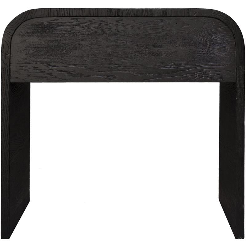 Homesphere Furniture Contemporary Black Finish Oak Night Stand