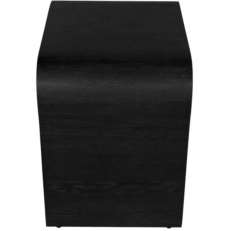 Homesphere Furniture Contemporary Black Finish Oak Night Stand