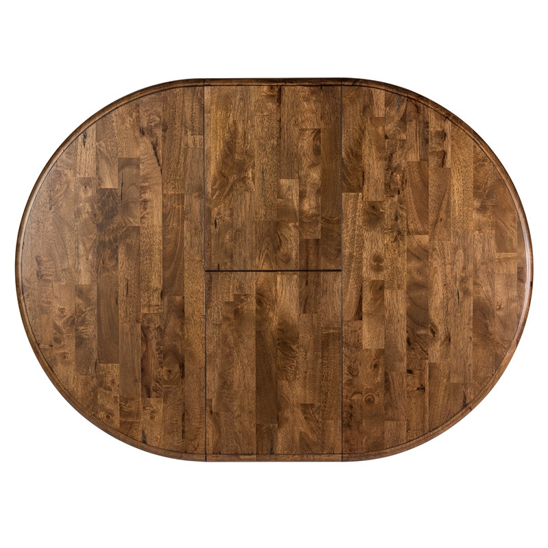 Homesphere Furniture Contemporary Crossing Pedestal Table in Natural